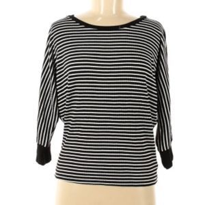 VELVET 3/4 sleeve striped top